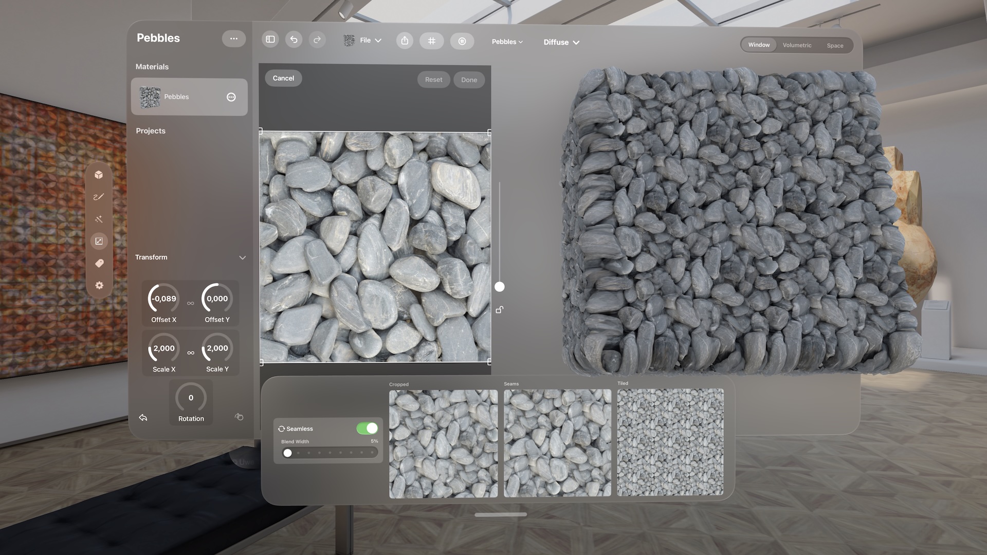 Seamless texture processing